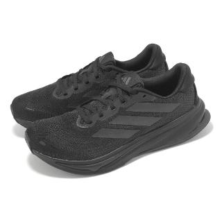 【adidas 愛迪達】慢跑鞋 Supernova Rise 2 W 女鞋 黑 反光 緩震 輕量 運動鞋 愛迪達(JS0494)