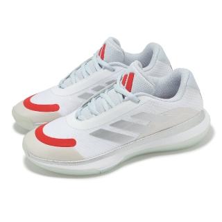 【adidas 愛迪達】籃球鞋 BB Legends Low 男鞋 白 銀 紅 包覆 緩震 愛迪達(JI4521)