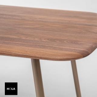 【HOLA】CORE ONE 查莉胡桃木實木餐桌160*95*H75