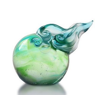 【琉璃工房 LIVING】行雲如意 擺飾/文鎮/退休/升官(禮/琉璃/禮物/玻璃/水晶/藝術品/擺飾/禮贈/企業)