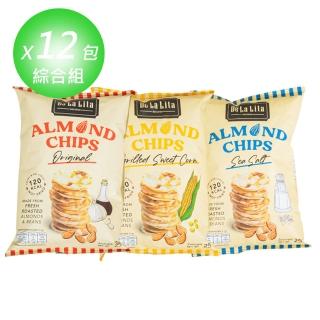 【Prize 派姿】Delalita 杏仁爆米片12入組 25g/包(原味/玉米/海鹽)