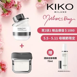 【KIKO MILANO】裸肌礦物蜜粉餅9.7g+透明定妝蜜粉13.5g 組合(蜜粉/蜜粉餅/妝前乳/飾底乳/粉底液/CC霜/遮瑕)