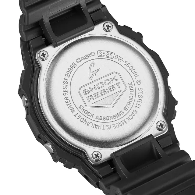 【CASIO 卡西歐】G-SHOCK 經典配色方形電子錶 學生錶 送禮 禮物 推薦(DW-5600RL-1)