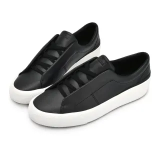 【Keds】REMI 時尚風潮皮革免綁帶套入式休閒鞋-黑(9234W137898 WH67323)