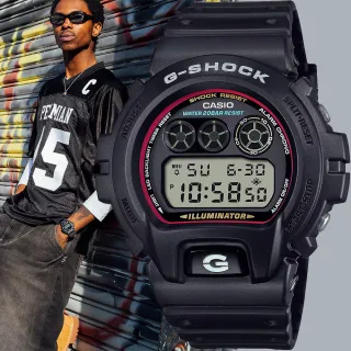 【CASIO 卡西歐】G-SHOCK 經典配色電子錶 學生錶 手錶 畢業禮物 送禮(DW-6900RL-1)
