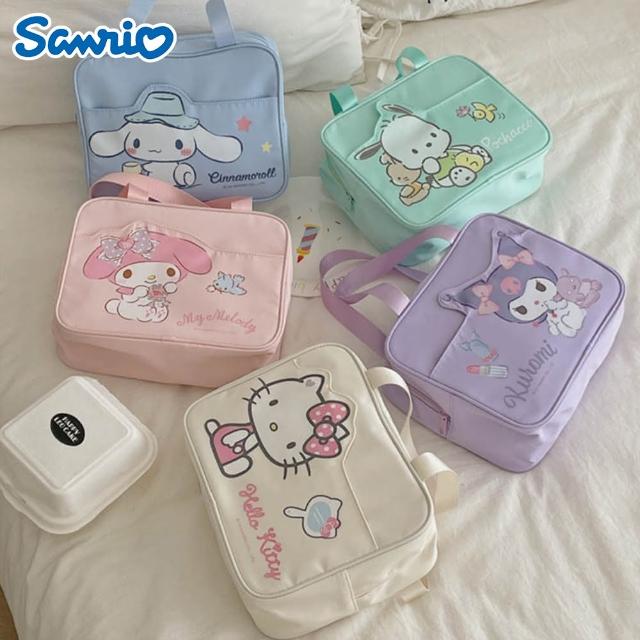 【SANRIO 三麗鷗】可愛三麗鷗大容量手提包手提袋(酷洛米/大耳狗/美樂蒂/凱蒂貓/怕恰狗)