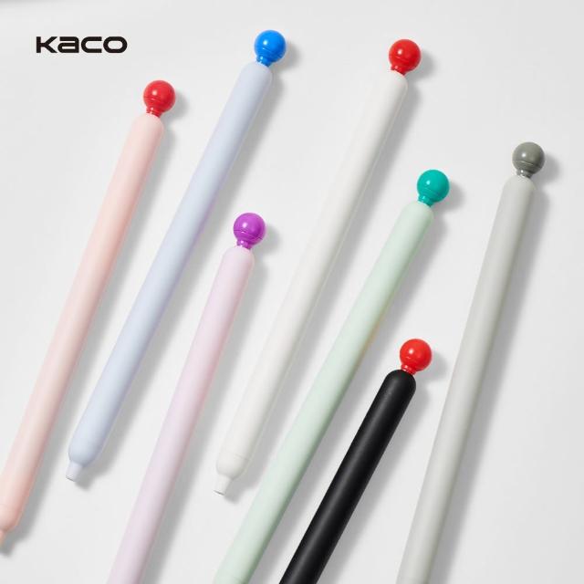 【KACOGREEN】POPUP 圓點標記造型圓珠筆 7入套組(黑色筆/用於筆記手帳/中性筆/KACO)
