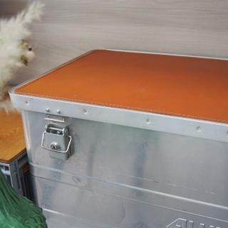【ALUTEC】適用ALUTEC輕量化鋁箱93L-多功能皮革桌墊 100%純牛皮 辦公桌墊 餐墊(754x352mm)
