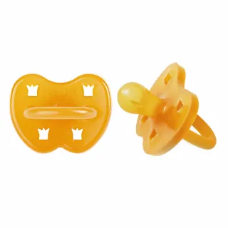 【hevea】彩色櫻桃型奶嘴2入組 - 經典原色 3個月以上(100% 天然 無毒 有機)