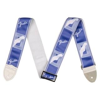 【Fender】Custom Monogrammed Strap 2 背帶(藍白色 原廠公司貨)