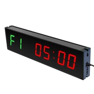 【SongSH】計時器1.5吋6位LED健身計時器倒計時比賽訓練及時定時器大熒幕多功能(計時器/定時器)