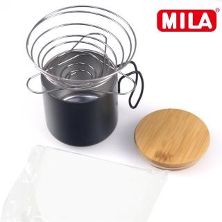 【MILA】不鏽鋼彈簧濾架02組合(濾杯+濾紙+不鏽鋼杯)