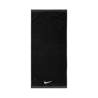 【NIKE 耐吉】Fundamental黑色運動毛巾 純棉吸汗快乾 方便攜帶 馬拉松健身籃球排球桌球瑜珈(N1012438010MD)