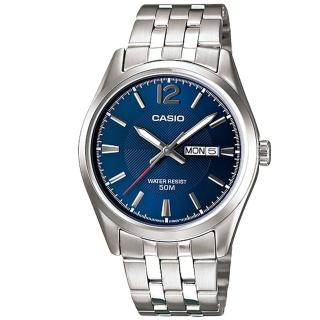 【CASIO 卡西歐】都會紳士鋼帶錶(MTP-1335D-2A)