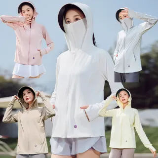 【MUAN】防紫外線UPF50+ 夏日連帽防曬服 涼感速乾防曬衣 抗UV外套 騎車外套