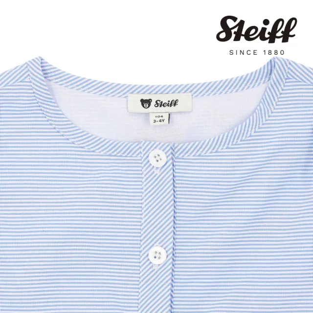【STEIFF】熊頭童裝 蝴蝶袖造型無袖洋裝(洋裝)