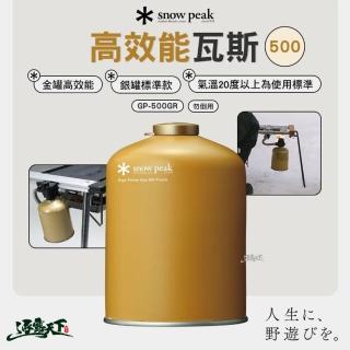 【Snow Peak】高效能瓦斯 GP-500GR(高山爐 直立 氣溫低使用 露營 逐露天下)