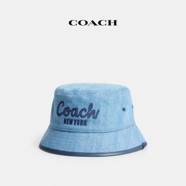 【COACH】蔻馳官方直營 COACH 1941刺繡丹甯漁夫帽-靛藍色(CS576)
