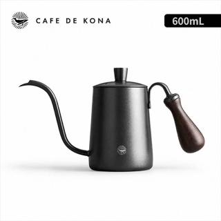 【CAFEDE KONA】鶴嘴檀木柄手沖壺-600ml(304不鏽鋼材質)