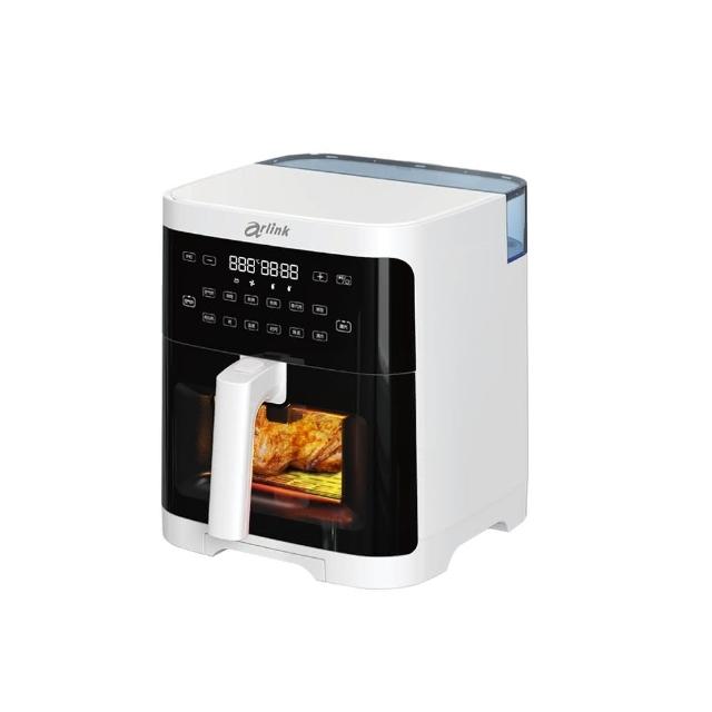 【Arlink】智能高效 蒸氣氣炸鍋 5L 可透視 玻璃氣炸鍋 SB02(蒸鮮鍋/蒸氣鍋/氣炸鍋噴油瓶/鮮魚料理)