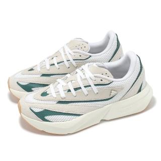 【adidas 愛迪達】慢跑鞋 Lightblaze 女鞋 米白 綠 膠底 復古 麂皮 緩震 休閒鞋 愛迪達(JH6961)