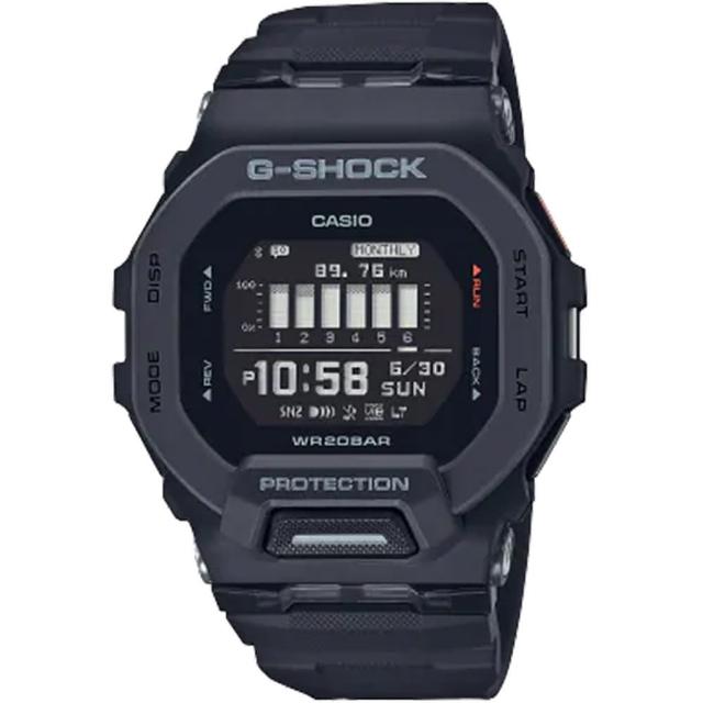 【CASIO 卡西歐】G-SHOCK 手機藍牙連線功能計步多功能運錶 送禮 禮物(GBD-200-1/速)