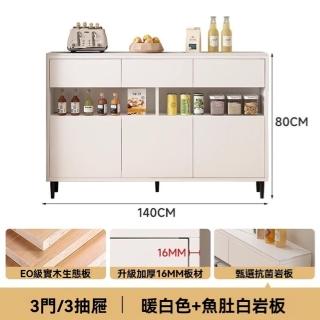 【顧家家居】20公分超薄餐邊櫃-140×80公分(操作櫃/操作檯/收納櫃/儲物櫃/餐櫃/預售15天)