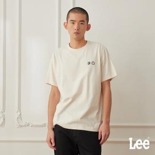 【Lee】男裝 短袖T恤 / 哈囉!星期一 BUDDY Lee印花 古董白 舒適版型(LB502005K15)