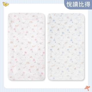 【奇哥官方旗艦】悅讀比得兔床包-M 60×120cm+床墊包覆13cm(嬰兒床床包 床單)