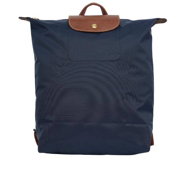 【LONGCHAMP】Le Pliage Original M 再生帆布中型折疊後背包(海軍藍)