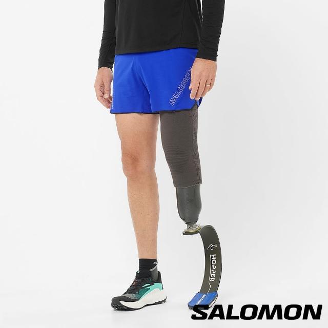 【salomon】男 SENSE AERO 5吋運動短褲(海洋藍)