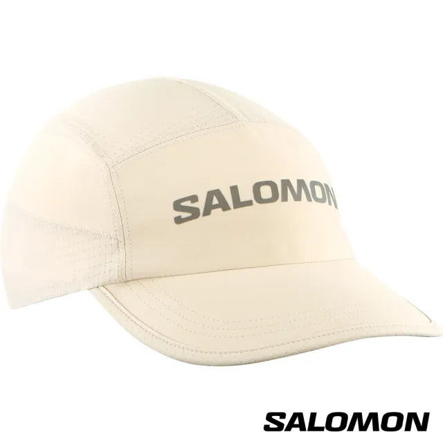 【salomon官方直營】SENSE AERO 運動帽(灰白)