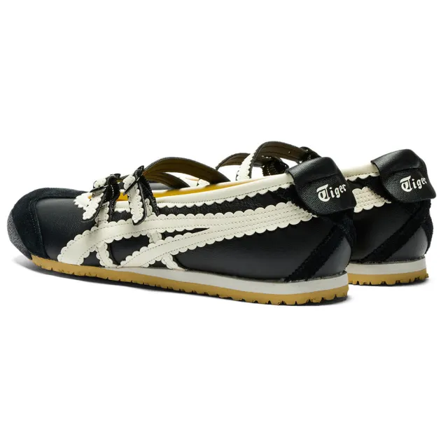 【Onitsuka Tiger】鬼塚虎 黑底白虎爪紋 MEXICO 66 TGRS 休閒鞋 (1182A678-001)