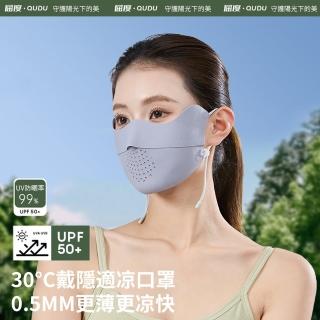 【Chewy】夏季新款冰絲防曬口罩 防紫外線高顏值護眼角 戶外出行 透氣薄款防曬涼感面罩