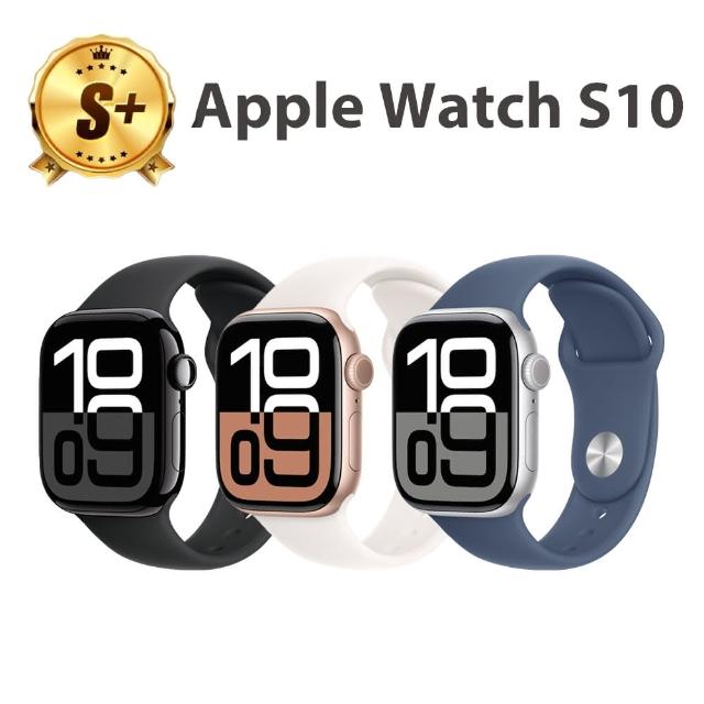 【Apple】S+級福利品 Apple Watch S10 GPS 46mm(鋁金屬錶殼搭配運動型錶帶)