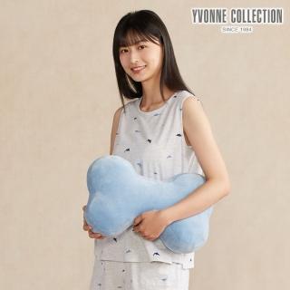 【YVONNE 以旺傢飾】素面小骨頭抱枕-海島藍