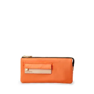 【satana】Soldier 多夾層拉鍊長夾/RFID防盜長夾(暖陽橙)