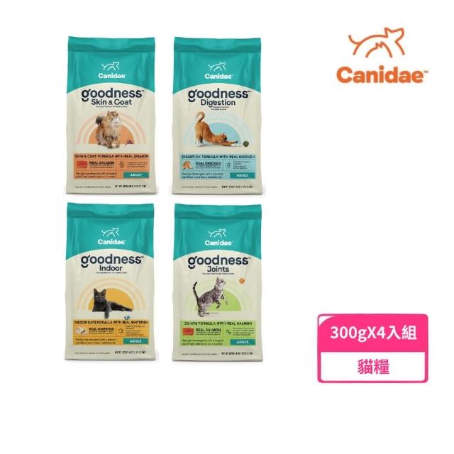 【CANIDAE】美國良善成貓&熟齡貓糧300g*4入組(貓飼料、貓糧、乾糧、成貓、熟齡貓)