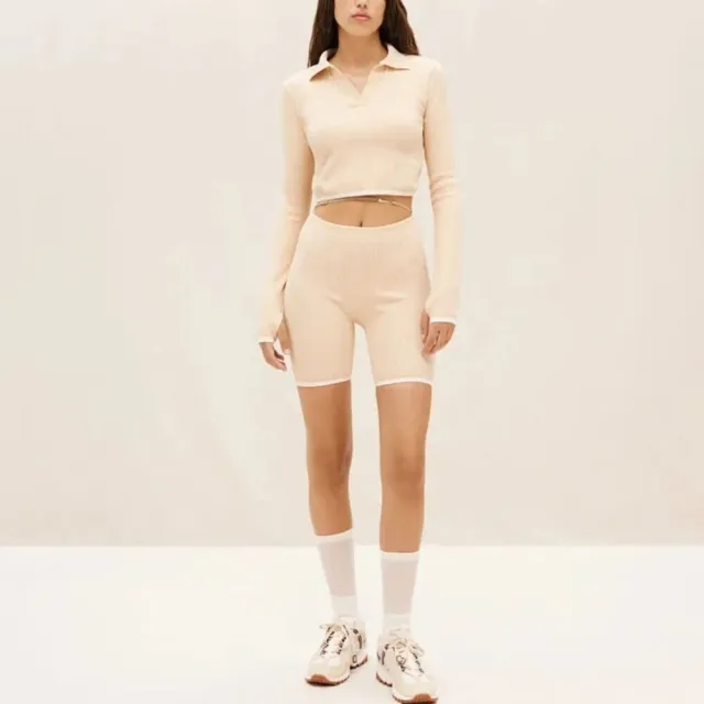 【NIKE 耐吉】Nike x Jacquemus Shorts 女款 短褲 米色 合身 DN3219-219