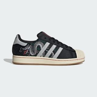 【adidas 愛迪達】休閒鞋 男鞋 運動鞋 三葉草 SUPERSTAR II 黑灰 JI0100(8910)