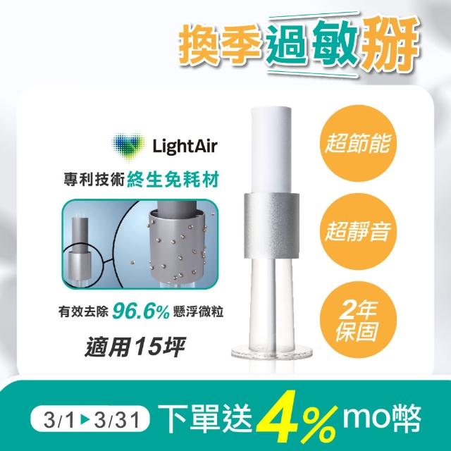 【LightAir】IonFlow 50 PM2.5 Evolution免濾網精品空氣清淨機 純淨白(極靜音/超省電/免耗材)