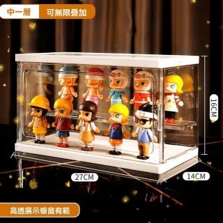 【顧家家居】透明展示盒 公仔展示盒 模型展示盒 磁吸展示盒(磁吸門/寬敞大開口設計/自由堆疊/預售15天)