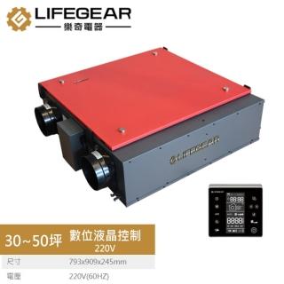 【Lifegear 樂奇】HRV-250GD2-E 變頻全熱交換機(數位液晶控制-220V)