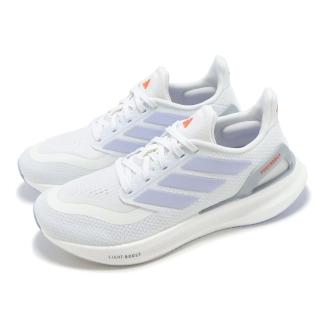 【adidas 愛迪達】慢跑鞋 Pureboost 5 W 女鞋 白 藍 緩震 反光 運動鞋 愛迪達(JH6450)