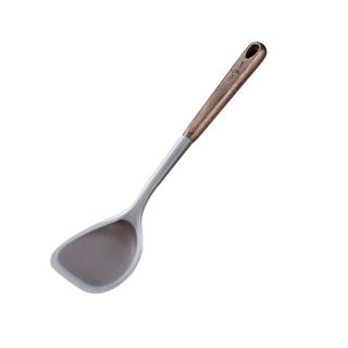 【PUSH!】廚房用品耐高溫食品級不粘鍋鏟 鏟子炒菜鏟透明矽膠鏟炒勺(不粘鍋鏟 D372)