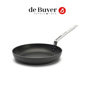 【de Buyer 畢耶】CHOC密極黑系列 平底不沾鍋28cm-IH爐可用鍋(可烤箱/感應爐)