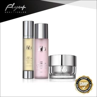 【FLY UP 幻色蝶影】HD 極效抗敏舒緩調理組(金盞花舒緩精露50ml+柔膚定妝噴霧125ml+全效保濕凝膠30ml)