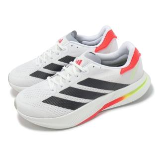 【adidas 愛迪達】慢跑鞋 Duramo Speed 2 M 男鞋 白 黑 紅 緩衝 輕量 運動鞋 愛迪達(IF9393)