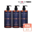 【SAHOLEA 森歐黎漾】質進化 頭皮養護咖啡因健髮洗髮三入組(豐盈/控油/涼感任選480mlx3)