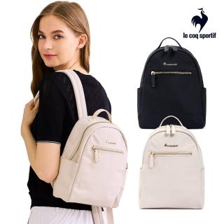 【LE COQ SPORTIF 公雞】實用輕量休閒多功能後揹包 女款-2色-LWV03102
